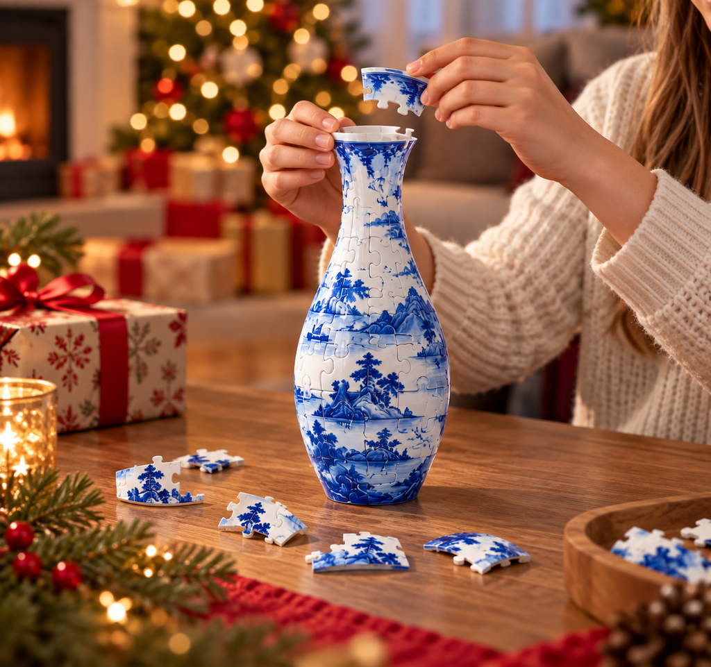 3D Vase Puzzle assembly