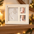 Inkprint Keepsake Frame on a festive mantelpiece