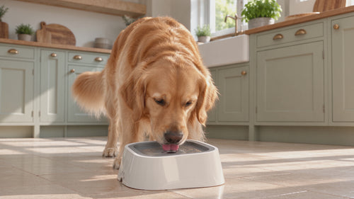 Anti-Spill Dog Water Bowl demonstration
