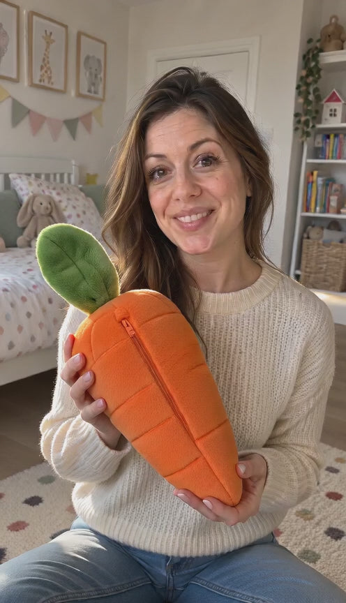 Watch the Reversible Cuddly Bunny transform from carrot to bunny