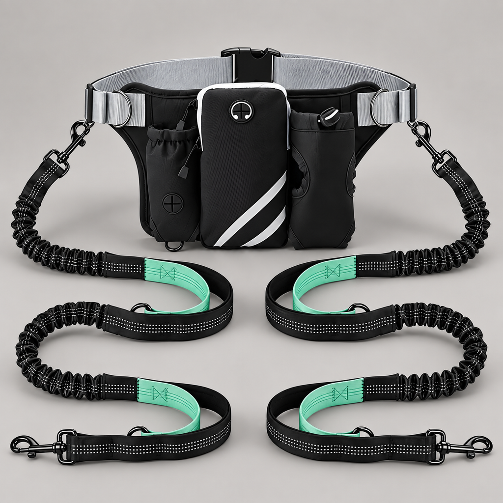 Hands-Free Dog Walking Waist Pack clean studio photograph